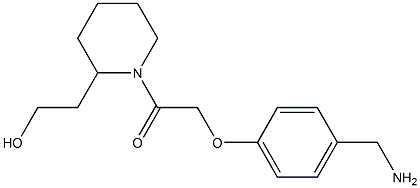  2-(1-{[4-(aminomethyl)phenoxy]acetyl}piperidin-2-yl)ethanol