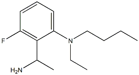 2-(1-aminoethyl)-N-butyl-N-ethyl-3-fluoroaniline Struktur