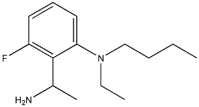 2-(1-aminoethyl)-N-butyl-N-ethyl-3-fluoroaniline,,结构式