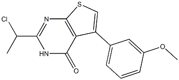 2-(1-chloroethyl)-5-(3-methoxyphenyl)-3H,4H-thieno[2,3-d]pyrimidin-4-one|