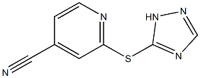 2-(1H-1,2,4-triazol-5-ylsulfanyl)pyridine-4-carbonitrile Struktur