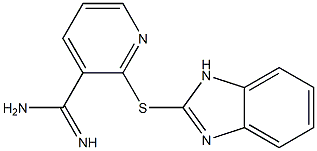 2-(1H-1,3-benzodiazol-2-ylsulfanyl)pyridine-3-carboximidamide