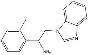 2-(1H-benzimidazol-1-yl)-1-(2-methylphenyl)ethanamine,,结构式
