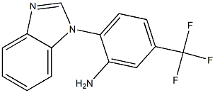 2-(1H-benzimidazol-1-yl)-5-(trifluoromethyl)aniline 结构式