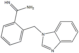 2-(1H-benzimidazol-1-ylmethyl)benzenecarboximidamide Structure