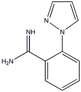 2-(1H-pyrazol-1-yl)benzene-1-carboximidamide,,结构式