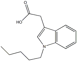 2-(1-pentyl-1H-indol-3-yl)acetic acid Struktur