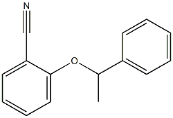 2-(1-phenylethoxy)benzonitrile Struktur
