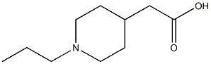 2-(1-propylpiperidin-4-yl)acetic acid Struktur