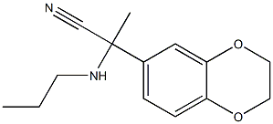 2-(2,3-dihydro-1,4-benzodioxin-6-yl)-2-(propylamino)propanenitrile Structure