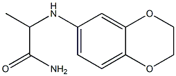 2-(2,3-dihydro-1,4-benzodioxin-6-ylamino)propanamide,,结构式