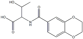 2-(2,3-dihydro-1,4-benzodioxin-6-ylformamido)-3-hydroxybutanoic acid Structure