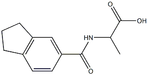 2-(2,3-dihydro-1H-inden-5-ylformamido)propanoic acid