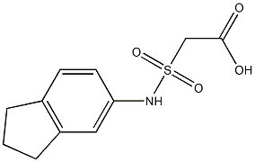 2-(2,3-dihydro-1H-inden-5-ylsulfamoyl)acetic acid|