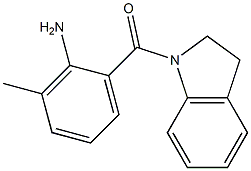 2-(2,3-dihydro-1H-indol-1-ylcarbonyl)-6-methylaniline,,结构式