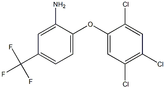 2-(2,4,5-trichlorophenoxy)-5-(trifluoromethyl)aniline 结构式