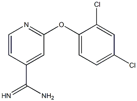 2-(2,4-dichlorophenoxy)pyridine-4-carboximidamide 化学構造式