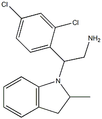 2-(2,4-dichlorophenyl)-2-(2-methyl-2,3-dihydro-1H-indol-1-yl)ethan-1-amine Structure