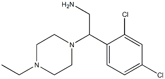 2-(2,4-dichlorophenyl)-2-(4-ethylpiperazin-1-yl)ethan-1-amine Struktur