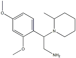 2-(2,4-dimethoxyphenyl)-2-(2-methylpiperidin-1-yl)ethanamine,,结构式