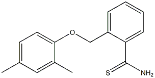 2-(2,4-dimethylphenoxymethyl)benzene-1-carbothioamide,,结构式