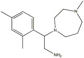 2-(2,4-dimethylphenyl)-2-(4-methyl-1,4-diazepan-1-yl)ethan-1-amine 化学構造式