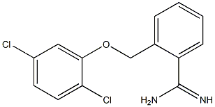 2-(2,5-dichlorophenoxymethyl)benzene-1-carboximidamide Structure