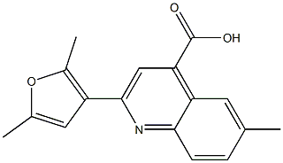 2-(2,5-dimethylfuran-3-yl)-6-methylquinoline-4-carboxylic acid