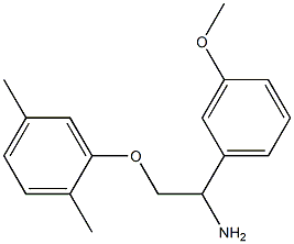 2-(2,5-dimethylphenoxy)-1-(3-methoxyphenyl)ethanamine Structure