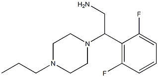 2-(2,6-difluorophenyl)-2-(4-propylpiperazin-1-yl)ethanamine Structure