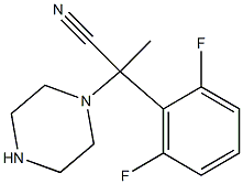  2-(2,6-difluorophenyl)-2-(piperazin-1-yl)propanenitrile