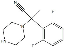 2-(2,6-difluorophenyl)-2-(piperazin-1-yl)propanenitrile