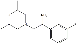 2-(2,6-dimethylmorpholin-4-yl)-1-(3-fluorophenyl)ethan-1-amine,,结构式