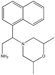 2-(2,6-dimethylmorpholin-4-yl)-2-(1-naphthyl)ethanamine Struktur