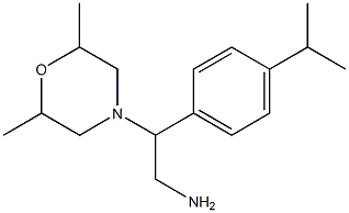 2-(2,6-dimethylmorpholin-4-yl)-2-(4-isopropylphenyl)ethanamine Structure