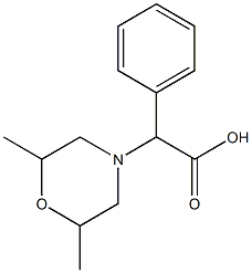  2-(2,6-dimethylmorpholin-4-yl)-2-phenylacetic acid