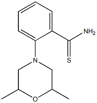 2-(2,6-dimethylmorpholin-4-yl)benzene-1-carbothioamide 结构式