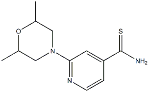 2-(2,6-dimethylmorpholin-4-yl)pyridine-4-carbothioamide Structure