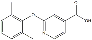 2-(2,6-dimethylphenoxy)pyridine-4-carboxylic acid Structure