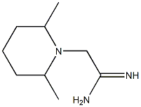 2-(2,6-dimethylpiperidin-1-yl)ethanimidamide,,结构式