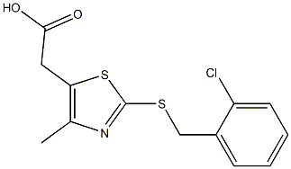  2-(2-{[(2-chlorophenyl)methyl]sulfanyl}-4-methyl-1,3-thiazol-5-yl)acetic acid