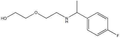 2-(2-{[1-(4-fluorophenyl)ethyl]amino}ethoxy)ethan-1-ol,,结构式