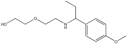 2-(2-{[1-(4-methoxyphenyl)propyl]amino}ethoxy)ethan-1-ol 化学構造式