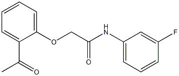 2-(2-acetylphenoxy)-N-(3-fluorophenyl)acetamide Structure