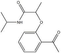 2-(2-acetylphenoxy)-N-(propan-2-yl)propanamide Struktur
