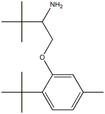 2-(2-amino-3,3-dimethylbutoxy)-1-tert-butyl-4-methylbenzene Structure