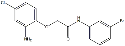 2-(2-amino-4-chlorophenoxy)-N-(3-bromophenyl)acetamide 结构式