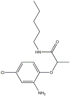 2-(2-amino-4-chlorophenoxy)-N-pentylpropanamide Structure