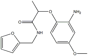 2-(2-amino-4-methoxyphenoxy)-N-(furan-2-ylmethyl)propanamide|