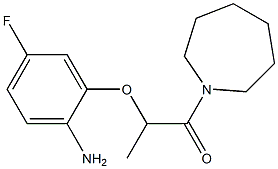 2-(2-amino-5-fluorophenoxy)-1-(azepan-1-yl)propan-1-one,,结构式